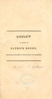Tapa de Onslow in reply to Patrick Henry