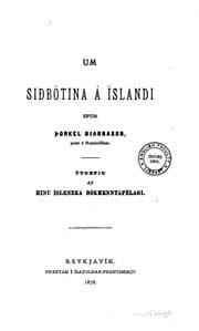 Tapa de Um siðbótina á Íslandi