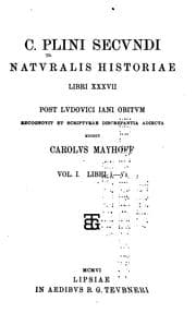 Tapa de C. Plini Secundi naturalis historiae libri XXXVII