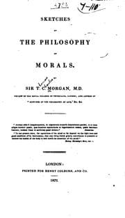 Tapa de Sketches of the philosophy of morals