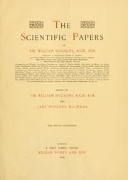 Tapa de The scientific papers of Sir William Huggins