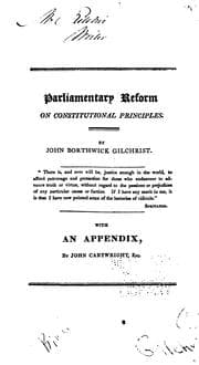 Tapa de Parliamentary reform, on constitutional principles: or, British loyalty against continental royalty ..