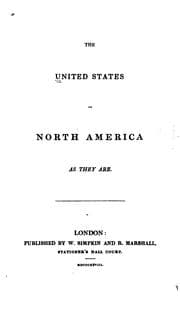 Tapa de The United States of North America as they are
