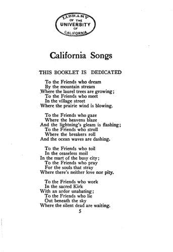 Tapa de California songs