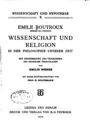 Tapa de Wissenschaft und religion in der philosophie unserer zeit