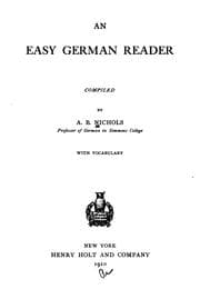 Tapa de An easy German reader