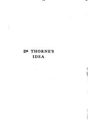 Tapa de Dr Thorne's idea