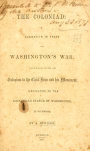 Tapa de The Coloniad: a narrative in verse on Washington's war