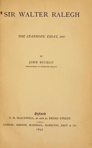 Tapa de Sir Walter Ralegh