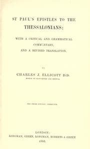 Tapa de St. Paul's epistles to the Thessalonians