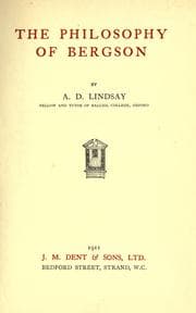 Tapa de The philosophy of Bergson
