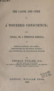 Tapa de The cause and cure of a wounded conscience
