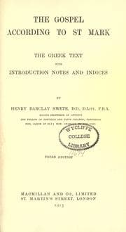 Tapa de The Gospel According to St. Mark
