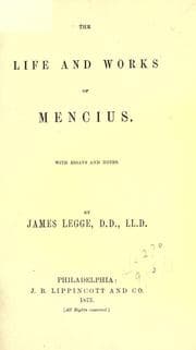 Tapa de Life and works of Mencius