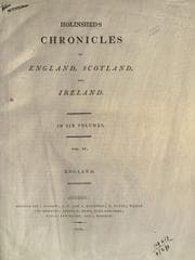 Tapa de Chronicles of England, Scotland and Ireland
