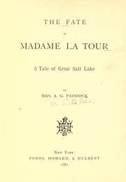 Tapa de The fate of Madame La Tour