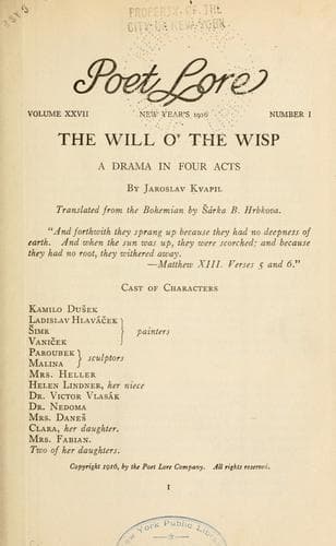 Tapa de The Will O' The Wisp