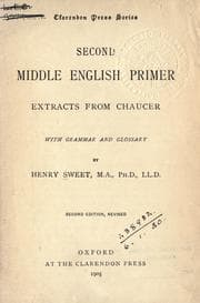 Tapa de Second Middle English primer