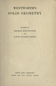 Tapa de Wentworth's solid geometry