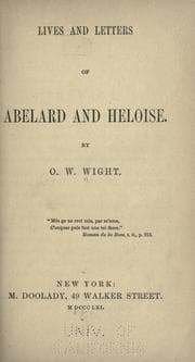 Tapa de Lives and letters of Abelard and Heloise