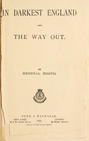 Tapa de In darkest England, and the way out