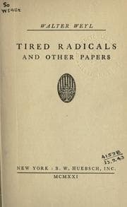 Tapa de Tired radicals