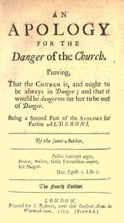 Tapa de An apology for the danger of the church