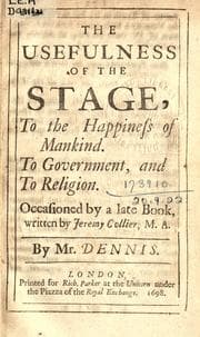 Tapa de The usefulness of the stage