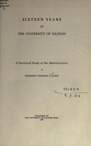 Tapa de Sixteen years at the University of Illinois