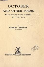 Tapa de October and other poems, with occasional verses on the war
