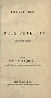 Tapa de Life and times of Louis Philippe
