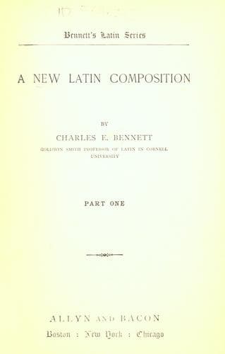 Tapa de A new Latin composition.