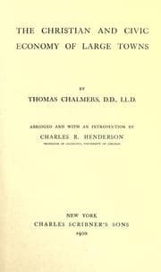 Tapa de The Christian and civic economy of large towns