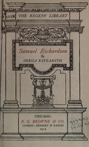 Tapa de Samuel Richardson