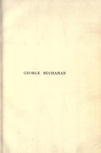 Tapa de George Buchanan