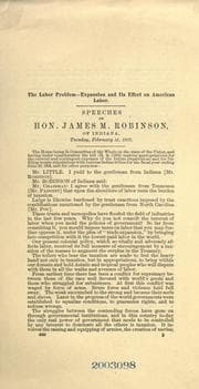Tapa de The labor problem--expansion and its effect on American labor: to repeal war revenue taxation