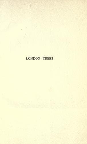 Tapa de London trees