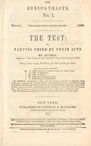 Tapa de The test, or, Parties tried by their acts