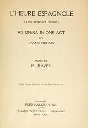 Tapa de L'heure espagnole =
