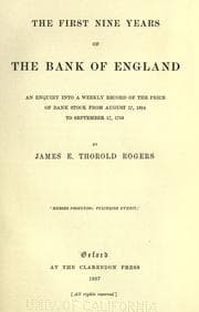 Tapa de The first nine years of the Bank of England