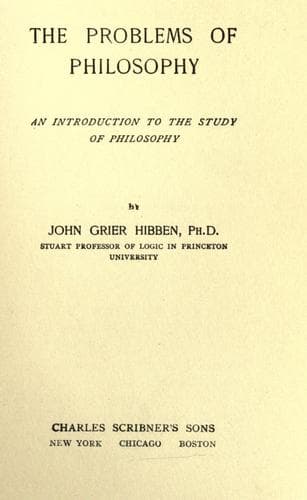 Tapa de The problems of philosophy