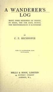 Tapa de A wanderer's log