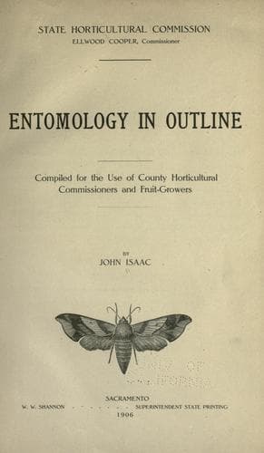 Tapa de Entomology in Outline