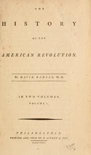 Tapa de The history of the American revolution