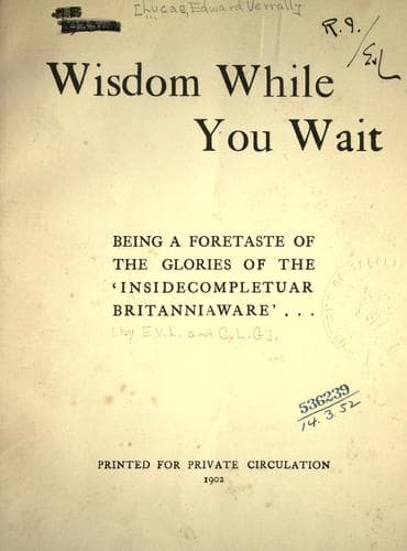 Tapa de Wisdom while you wait