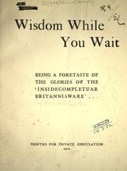 Tapa de Wisdom while you wait