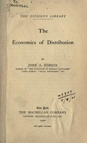 Tapa de The economics of distribution