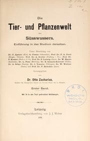 Tapa de Die Tier- und Pflanzenwelt des S©·usswassers