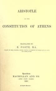 Tapa de Aristotle on the constitution of Athens