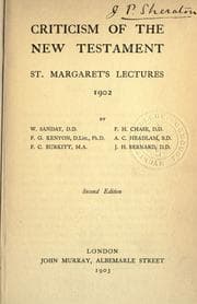 Tapa de Criticism of the New Testament
